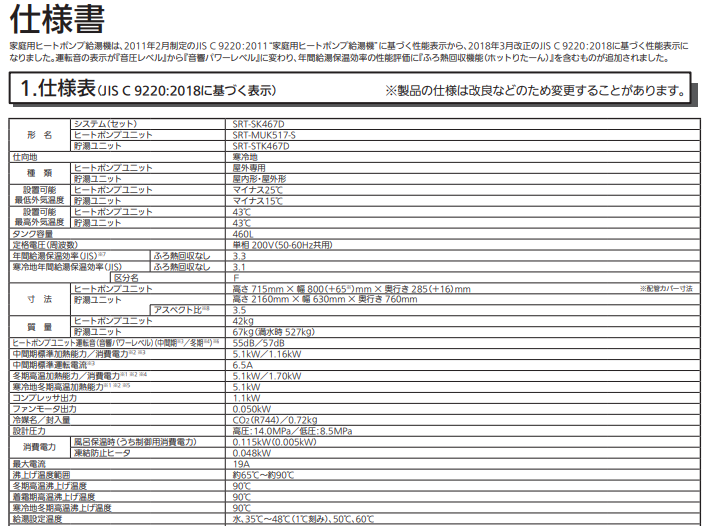 三菱SRT-SK467Dをご検討の方へ