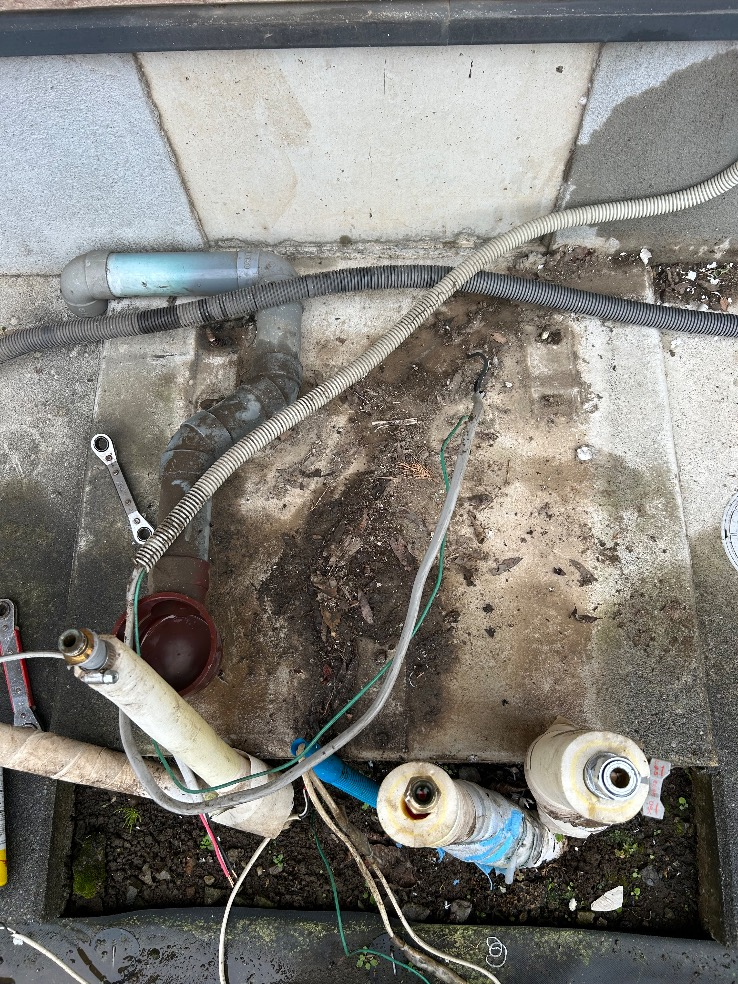 パナソニックエコキュートHE-K37AQから三菱エコキュートSRT-S376|エコキュート交換工事|群馬県館林市上三林町|