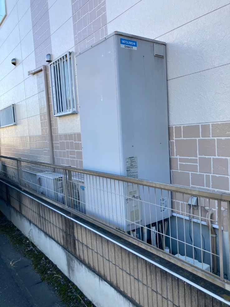 三菱エコキュートSRT-HPT46WDX3から日立エコキュートBHP-FG37XU|エコキュート交換工事|群馬県伊勢崎市境伊与久|