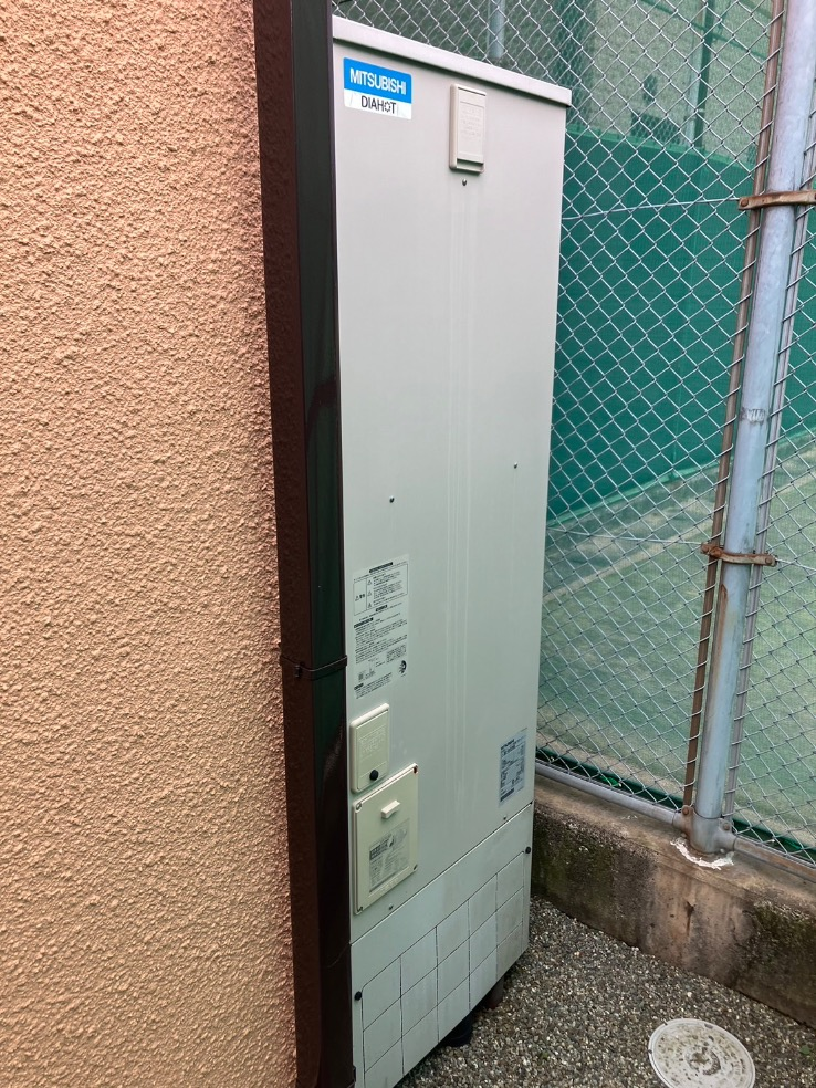 三菱エコキュートSRT-HPT37WX5から三菱エコキュートSRT-S376|エコキュート交換工事|静岡県駿東郡長泉町中土狩|
