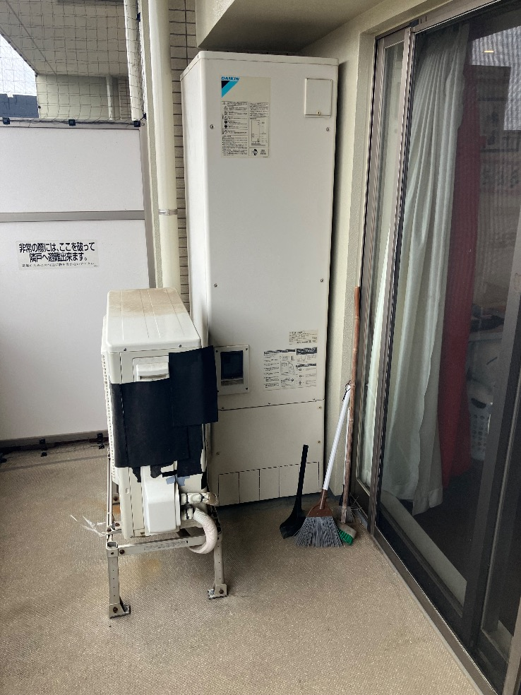 ダイキンエコキュートTU31JFCVからダイキンエコキュートEQA37YFV|エコキュート交換工事|千葉県松戸市和名ケ谷|マンション|ザ・レジデンス松戸