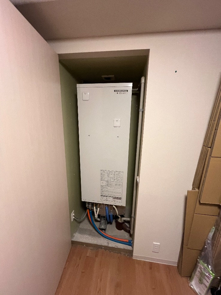 コロナエコキュートCTU-301DA11から三菱エコキュートSRT-W306D-2|エコキュート交換工事|千葉県千葉市花見川区幕張本郷|マンション|スマータス幕張本郷