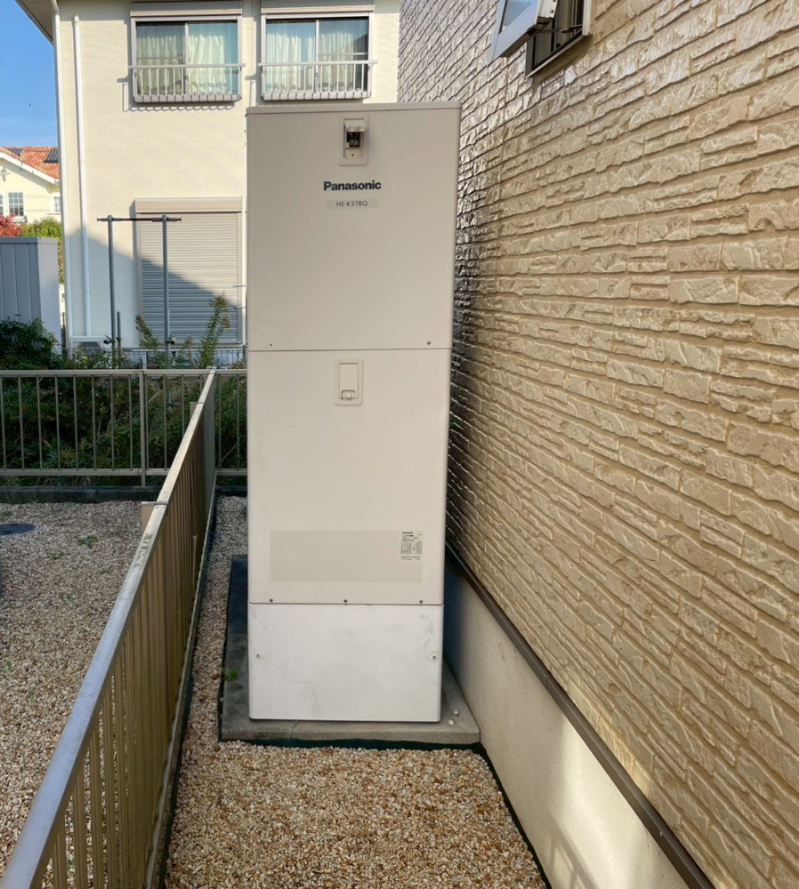 パナソニックエコキュートHE-K37BQから日立エコキュートBHP-FG37XU｜エコキュート交換工事｜三重県伊勢市小俣町明野｜