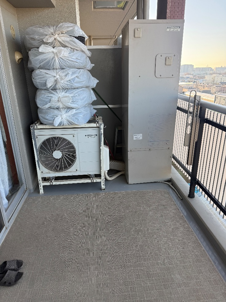 コロナエコキュートCTU-H3014AMからコロナエコキュートCHP-S30AZ1-12|エコキュート交換工事|千葉県船橋市上山町|マンション|ザ・ガーデンプレミアム フロントレジデンス