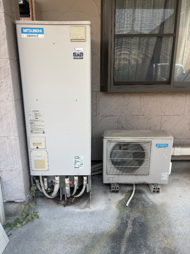 三菱エコキュートSRT-HPT37WX4から日立エコキュートBHP-FG37XU｜エコキュート交換工事｜東京都江戸川区東小岩｜