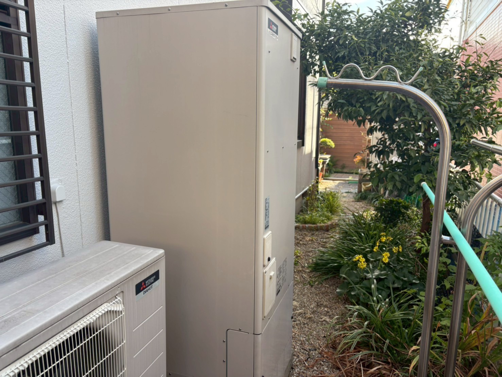 三菱エコキュートSRT-ST37Uから三菱エコキュートSRT-S376U｜エコキュート交換工事｜愛知県春日井市出川町｜