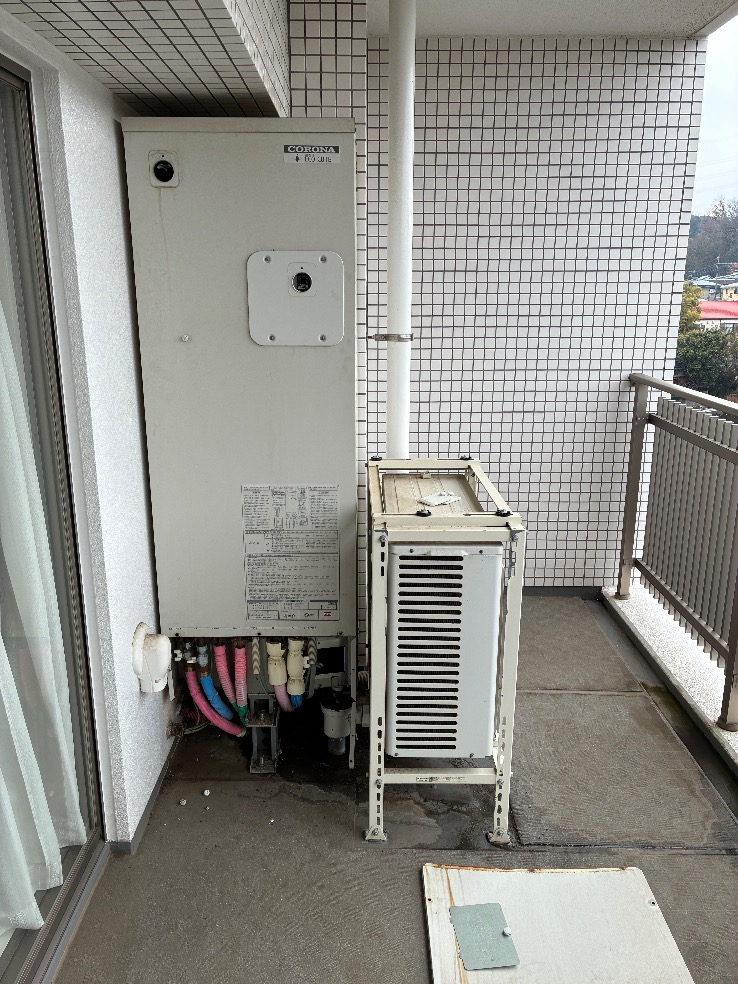 コロナエコキュートCTH-301DA7-1からコロナエコキュートCHP-S30AZ1-12｜エコキュート交換工事｜神奈川県横浜市旭区今宿東町｜マンション｜インプレスト横濱鶴ヶ峰