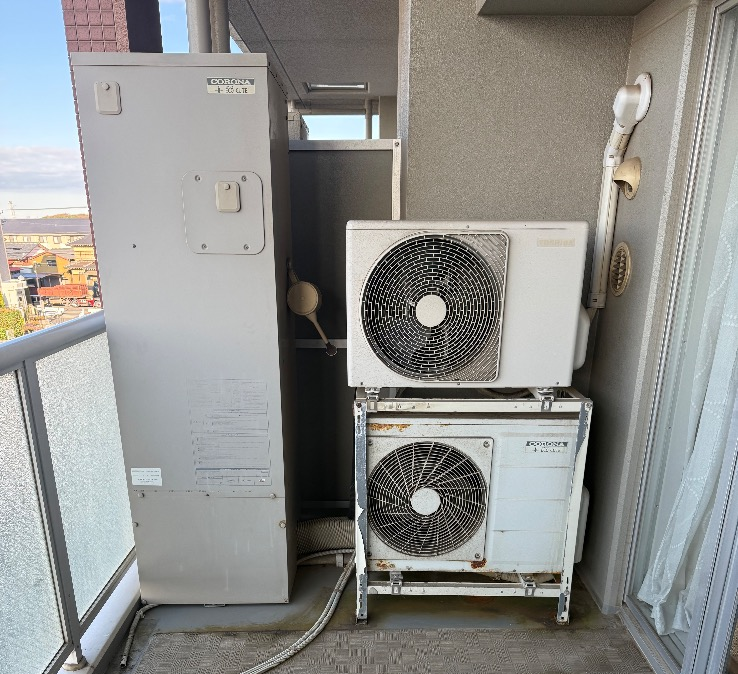 コロナエコキュートCHP-H3014AMからコロナエコキュートCHP-S30AZ1-12｜エコキュート交換工事｜千葉県船橋市上山町｜マンション｜ザ・ガーデンプレミアム