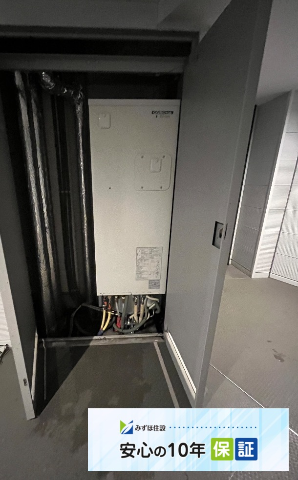 コロナエコキュートCTU-H3014AからコロナエコキュートCHP-S30AY1-12B｜エコキュート交換工事｜東京都港区芝浦｜マンション｜キャピタルマークタワー
