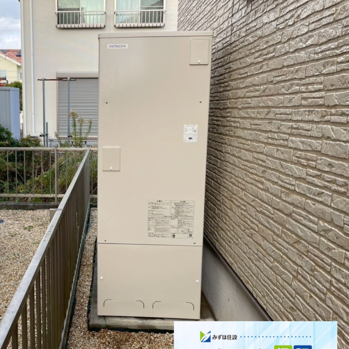 パナソニックエコキュートHE-K37BQから日立エコキュートBHP-FG37XU｜エコキュート交換工事｜三重県伊勢市小俣町明野｜