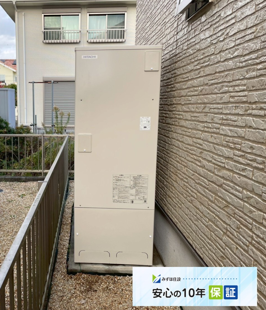 パナソニックエコキュートHE-K37BQから日立エコキュートBHP-FG37XU｜エコキュート交換工事｜三重県伊勢市小俣町明野｜