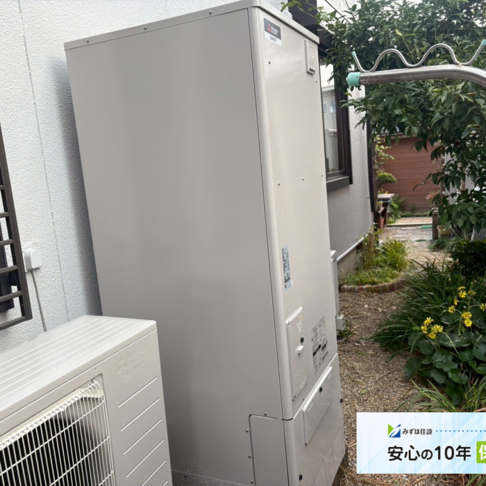 三菱エコキュートSRT-ST37Uから三菱エコキュートSRT-S376U｜エコキュート交換工事｜愛知県春日井市出川町｜