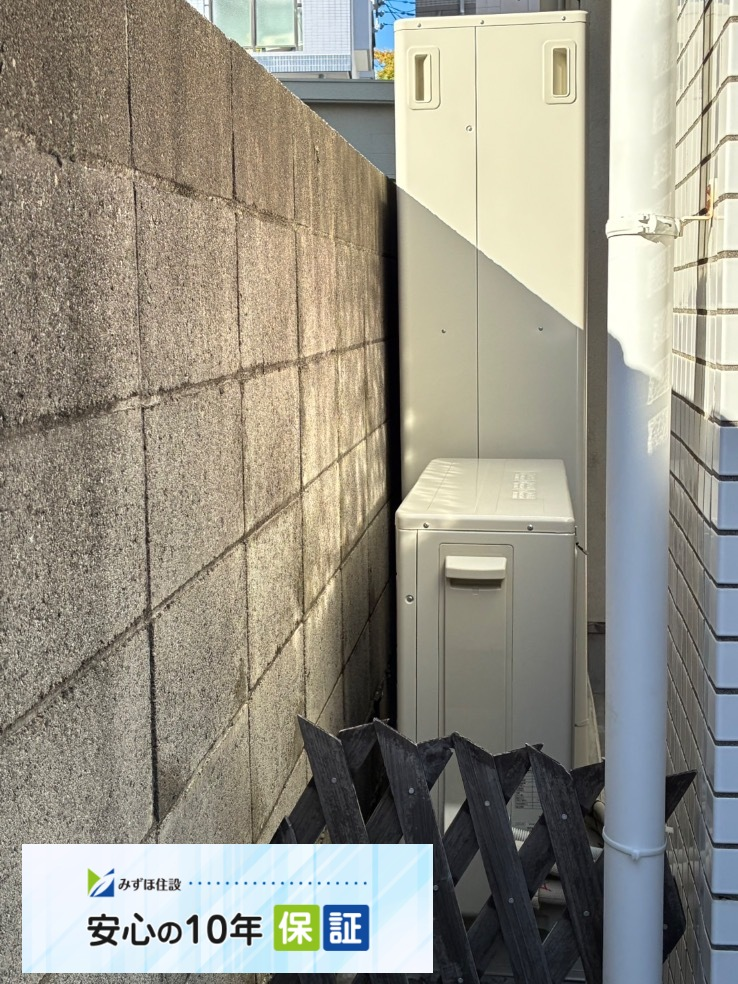 パナソニックエコキュートHE-W37CQからダイキンエコキュートEQA37ZFTV|エコキュート交換工事|東京都世田谷区船橋|