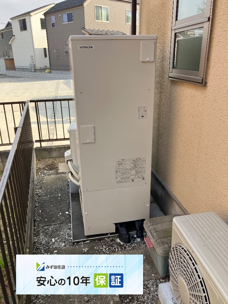 日立エコキュートBE-F46BWUから日立エコキュートBHP-FG37XU｜エコキュート交換工事｜埼玉県川口市安行原｜