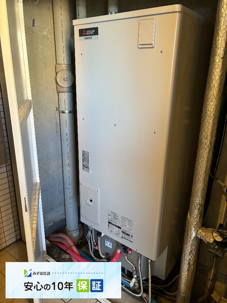 パナソニックエコキュートHE-30C3Qから三菱エコキュートSRT-S376U｜エコキュート交換工事｜東京都多摩市鶴牧｜マンション｜多摩センターザ・パークウイング イースト