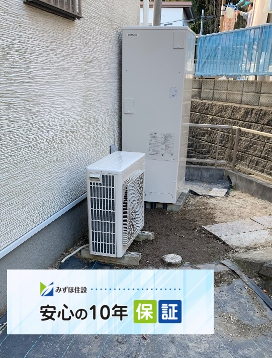 三菱エコキュートSRT-WT37から日立エコキュートBHP-FG37XU｜エコキュート交換工事｜茨城県日立市末広町｜