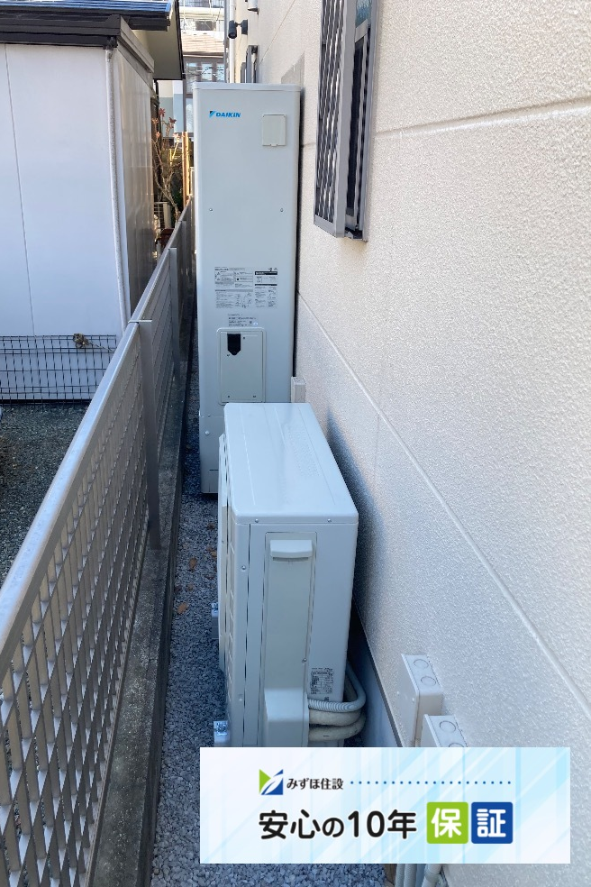 ダイキンエコキュートTU37LAFTVからダイキンエコキュートEQA37YFTV|エコキュート交換工事|神奈川県相模原市中央区富士見|