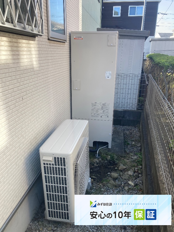 ダイキンエコキュートTU37NFVから日立エコキュートBHP-F37XD｜エコキュート交換工事｜東京都昭島市緑町