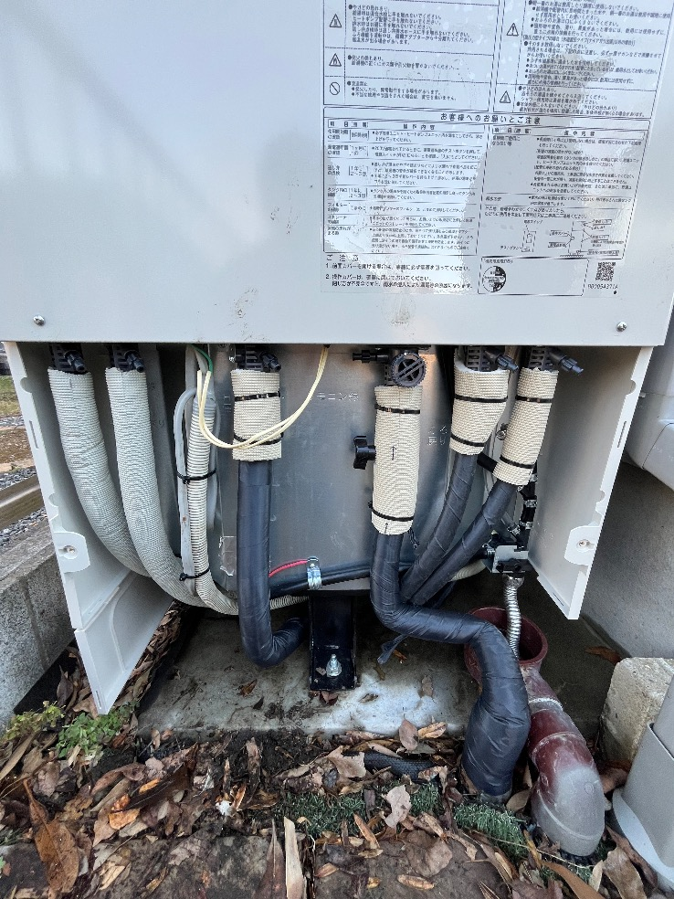 パナソニックエコキュートHE-460SEQから日立エコキュートBHP-FG37XU|エコキュート交換工事|茨城県古河市久能|