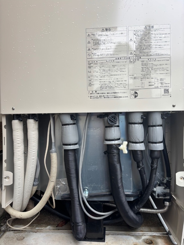 三菱エコキュートSRT-HPT46WUX6から日立エコキュートBHP-F37XD|エコキュート交換工事|千葉県流山市長崎|