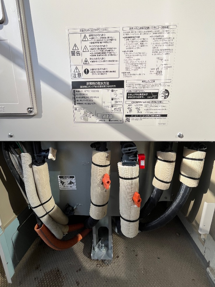 コロナエコキュートCTU-H3714AZから三菱エコキュートSRT-S376U｜エコキュート交換工事｜東京都足立区新田｜マンション｜グランスイートハートアイランド