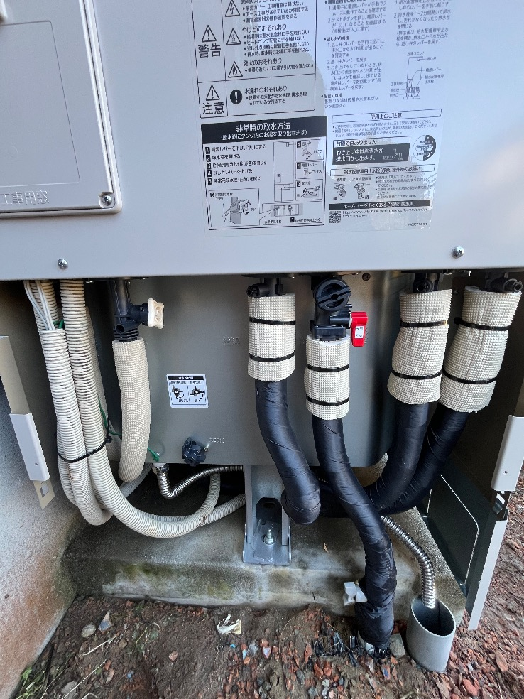 パナソニックエコキュートHE-S37EQから三菱エコキュートSRT-S376｜エコキュート交換工事｜千葉県長生郡一宮町一宮｜