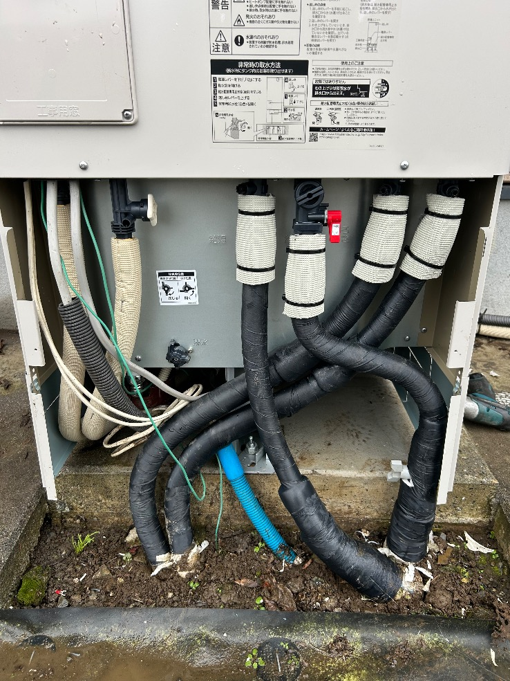 パナソニックエコキュートHE-K37AQから三菱エコキュートSRT-S376|エコキュート交換工事|群馬県館林市上三林町|