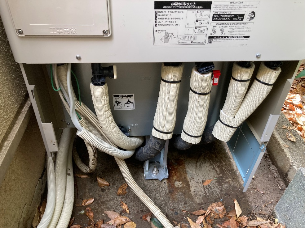 コロナエコキュートCHP-4614ATから三菱エコキュートSRT-S376｜エコキュート交換工事｜埼玉県富士見市諏訪｜