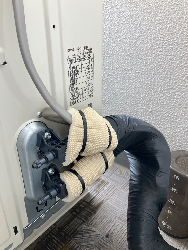 ダイキンエコキュートからダイキンエコキュートEQX37XFV|エコキュート交換工事|千葉県鎌ヶ谷市北中沢|マンション|アクロスシティ