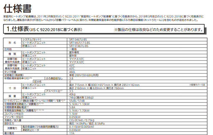 三菱SRT-S467U-BSをご検討の方へ