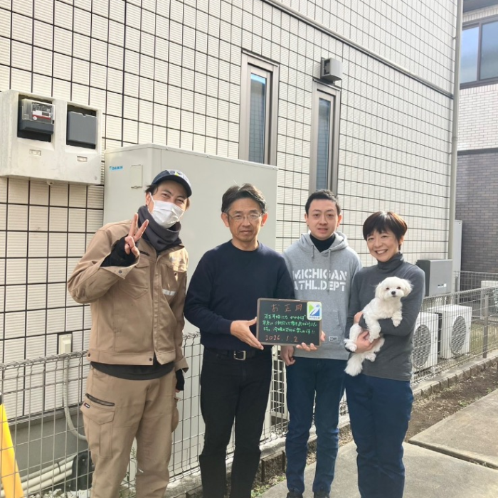 日立エコキュートBHP-TAS37LからダイキンエコキュートEQA37ZFTV｜エコキュート交換工事｜埼玉県春日部市大沼｜