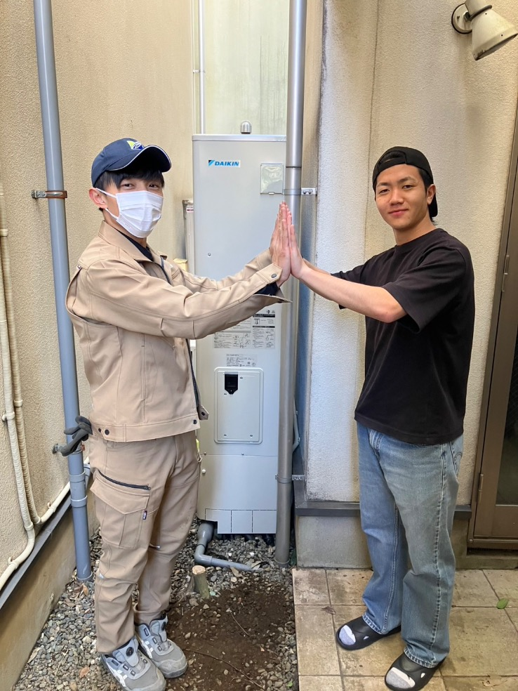 パナソニックエコキュートHE-WU37CQからダイキンエコキュートEQA37ZFTV｜エコキュート交換工事｜東京都世田谷区若林｜ 