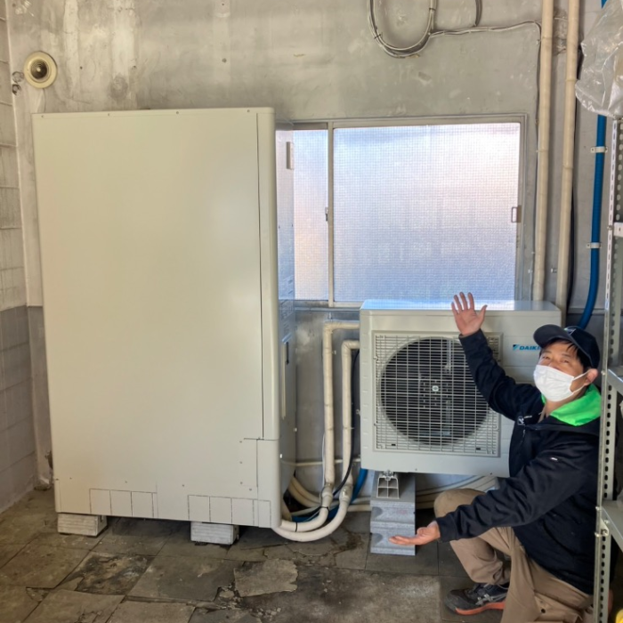 日立エコキュートBE-FS46BWDからダイキンエコキュートEQA37ZFTV｜エコキュート交換工事｜東京都大田区新蒲田｜