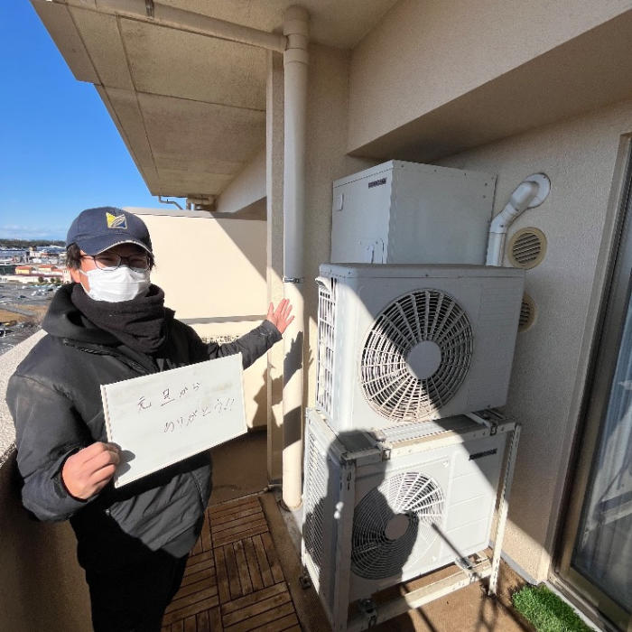 コロナエコキュートCTU-H3014AM-BLからコロナエコキュートCHP-S30AZ1-12｜エコキュート交換工事｜千葉県印西市原｜マンション｜レイディアントシティ印西牧の原