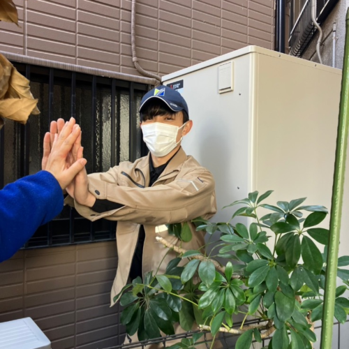 パナソニックエコキュートHE-SU46EQから三菱エコキュートSRT-S377U|エコキュート交換工事|東京都江戸川区船堀|