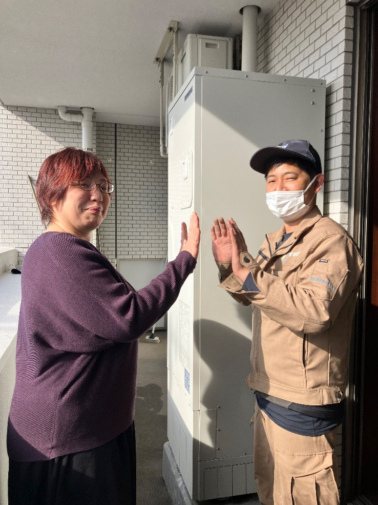 コロナエコキュートCTU-H3014AからコロナエコキュートCHP-S30AZ1-12|エコキュート交換工事|埼玉県川口市里|マンション|シーズガーデングリーンパティオ