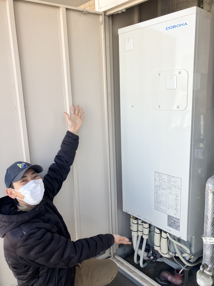 パナソニックエコキュートHE-30C4QMCSからコロナエコキュートCHP-S30AZ1-12｜エコキュート交換工事｜東京都江東区大島｜マンション｜ザ・ミッドランドアベニュー