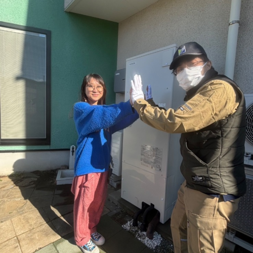 パナソニックエコキュートHE-37OSEQから日立エコキュートBHP-FG37XU|エコキュート交換工事|千葉県鎌ヶ谷市南鎌ヶ谷|