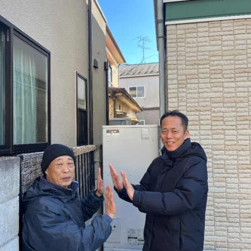 パナソニックエコキュートHE-46K3Qから三菱エコキュートSRT-S377U|エコキュート交換工事|埼玉県春日部市新宿新田|