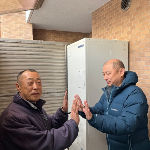 コロナエコキュートCTU-H3014AからコロナエコキュートCHP-S30AZ1-12｜エコキュート交換工事｜東京都府中市是政｜マンション｜シーズガーデン府中多摩川