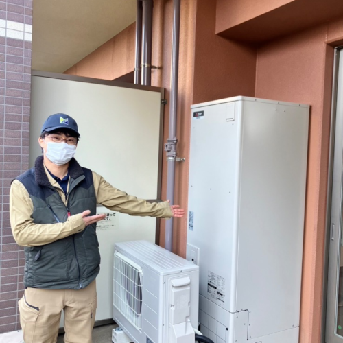 パナソニックエコキュートCHP-301DA7-1から三菱エコキュートCHP-S30AY1-12|エコキュート交換工事|千葉県柏市光ヶ丘団地|マンション|ブライエント柏光ヶ丘
