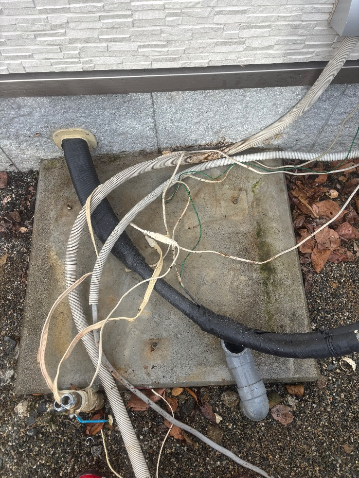 サンデンエコキュートEB-KP37QTAからダイキンエコキュートEQA37YFHV｜エコキュート交換工事｜長野県下伊那郡豊丘村神稲｜