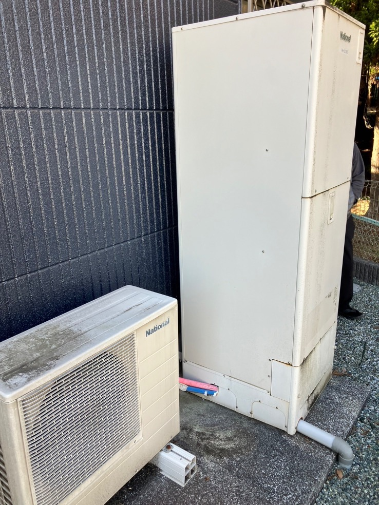パナソニックエコキュートHE-K37AQからパナソニックエコキュートHE-S37LQS|エコキュート交換工事|神奈川県横浜市泉区池の谷|