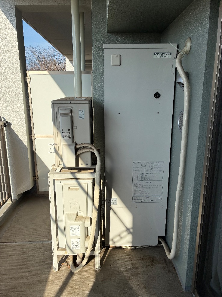 コロナエコキュートCHP-H3014AからコロナエコキュートCHP-S30AZ1-12｜エコキュート交換工事｜東京都羽村市神明台｜マンション｜ラティア