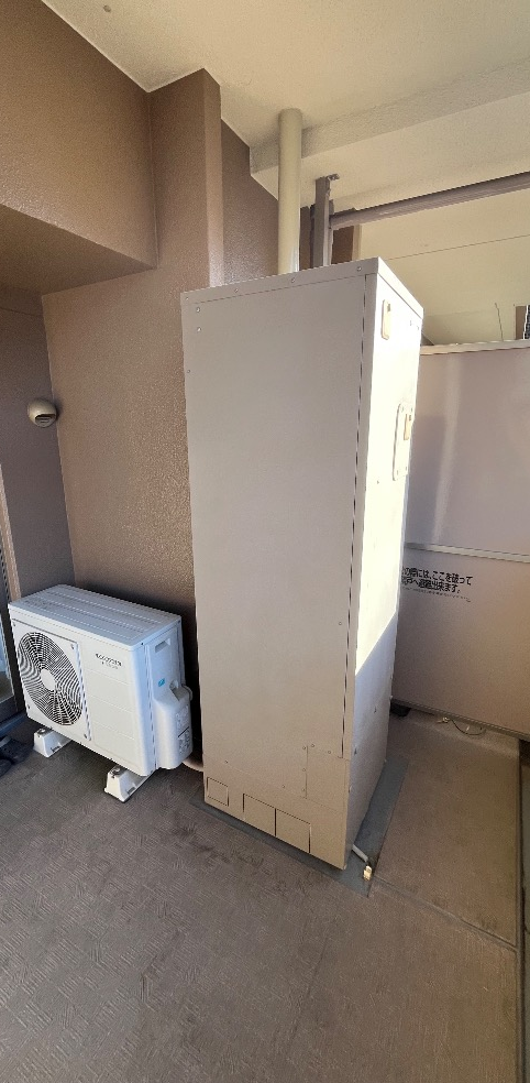 コロナエコキュートCTU-H3014AMからコロナエコキュートCHP-S30AZ1-12｜エコキュート交換工事｜千葉県我孫子市我孫子｜マンション｜アクア・レジデンス