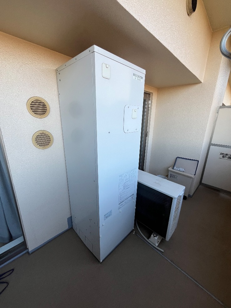 コロナエコキュートCTU-H3014AM-BLからコロナエコキュートCHP-S30AZ1-12|エコキュート交換工事|千葉県印西市原|マンション|レイディアントシティ印西牧の原アクアヴィラ