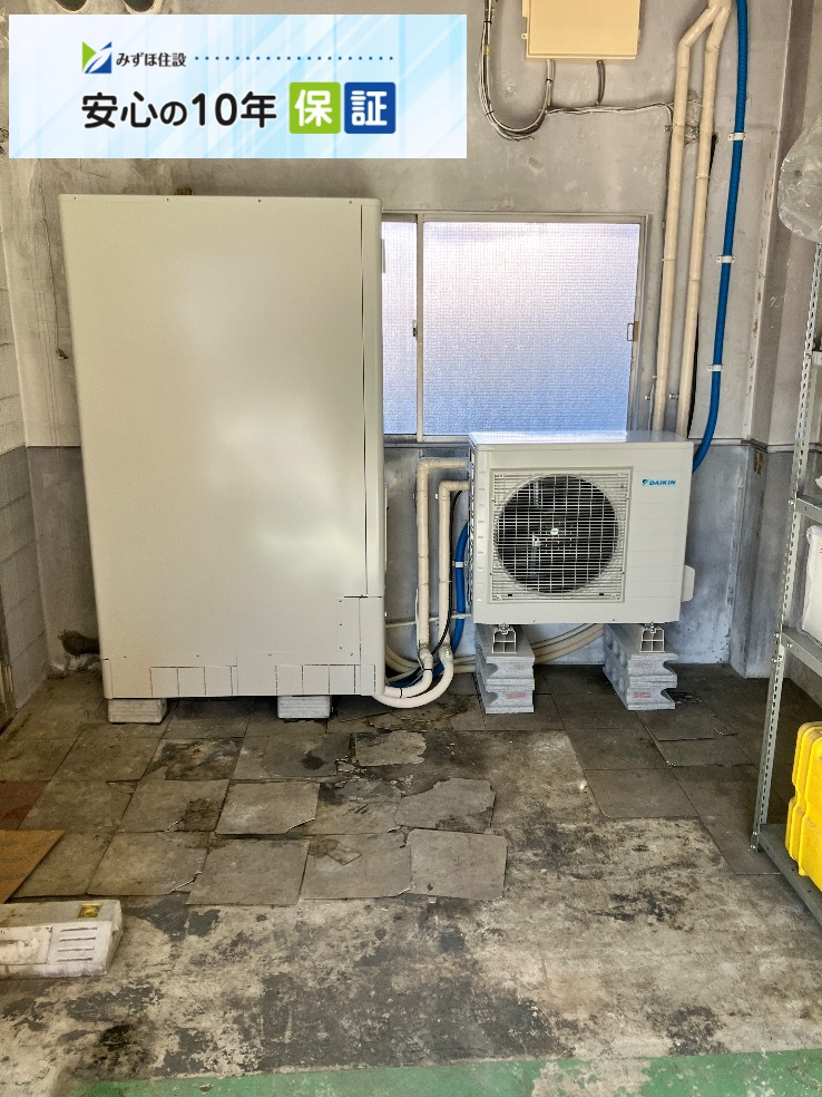 日立エコキュートBE-FS46BWDからダイキンエコキュートEQA37ZFTV｜エコキュート交換工事｜東京都大田区新蒲田｜