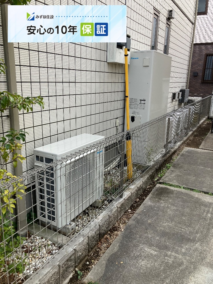 日立エコキュートBHP-TAS37LからダイキンエコキュートEQA37ZFTV｜エコキュート交換工事｜埼玉県春日部市大沼｜