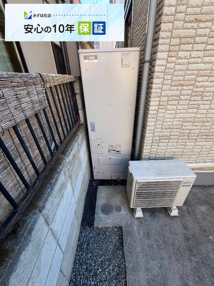 パナソニックエコキュートHE-46K3Qから三菱エコキュートSRT-S377U｜エコキュート交換工事｜埼玉県春日部市新宿新田｜ 