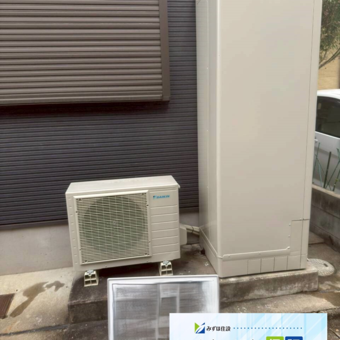 パナソニックエコキュートHE-K46BSからダイキンエコキュートEQA46ZSV｜エコキュート交換工事｜京都府京都市上京区藁屋町｜